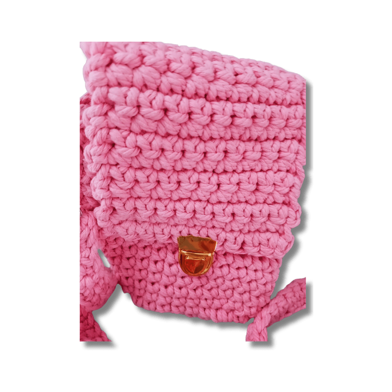 Carmell Cross Body Bag Pink - carmels-crochet.co.uk